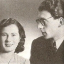 Karel Mauser s soprogo Mimi leta 1945